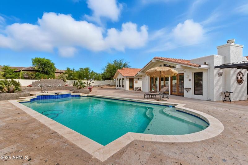 Large custom heated pool