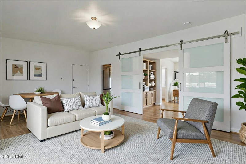 Virtually Staged Living/Dining/Bonus