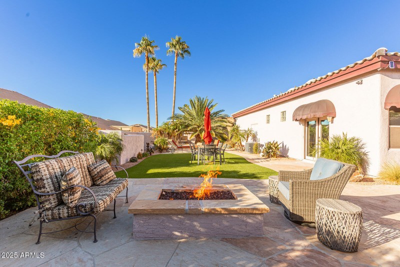 2nd Backyard Fireplace