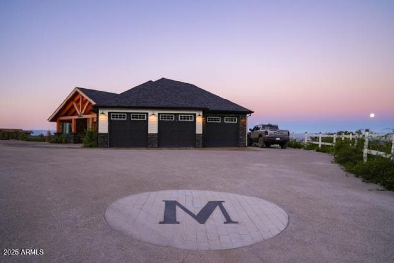 Garage View of Main House