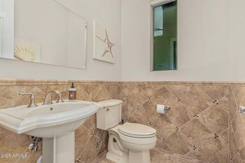 powder room downstairs