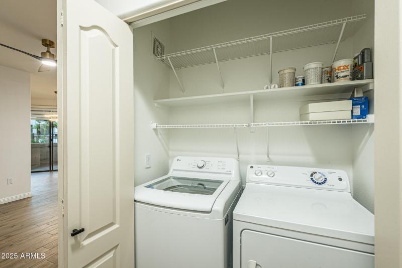 Laundry Closet with Shelving / Storage