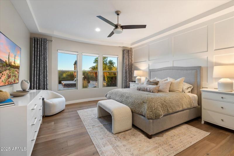 luxurious primary suite