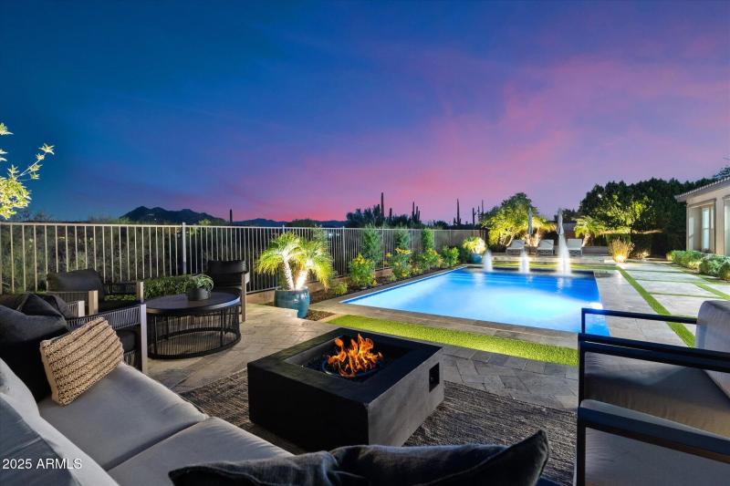 evenings in your private backyard