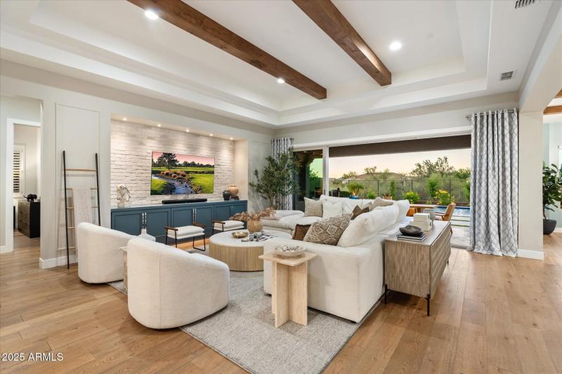 Great Room With Views To Back + Kitchen