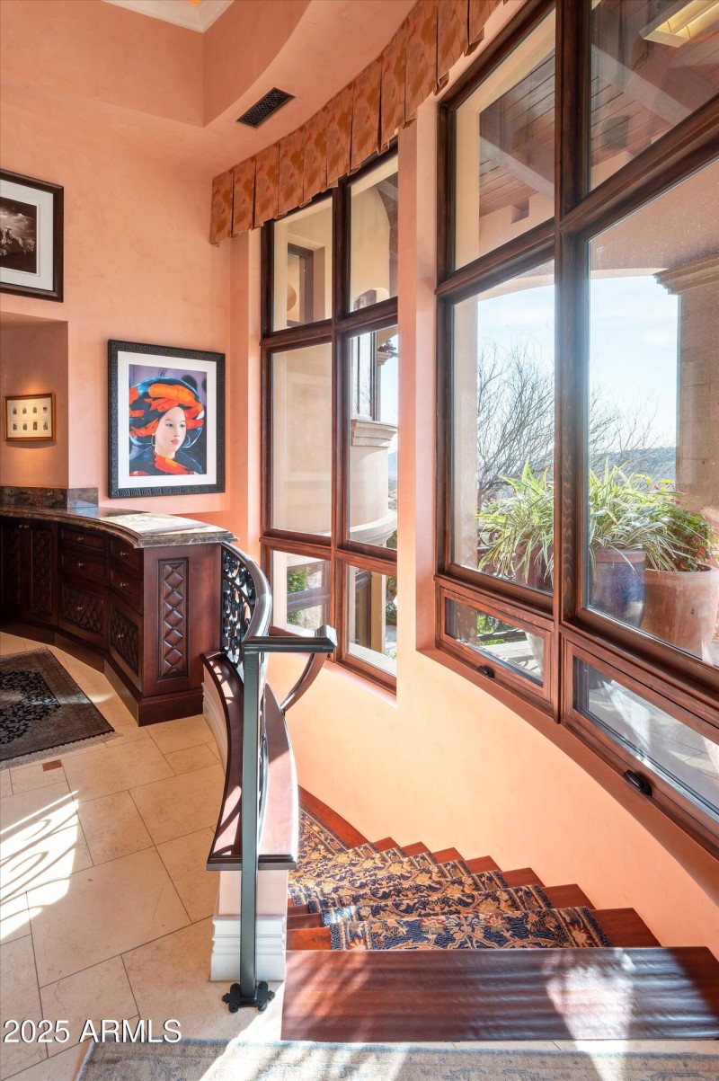 Bar Stairwell to Lower Level