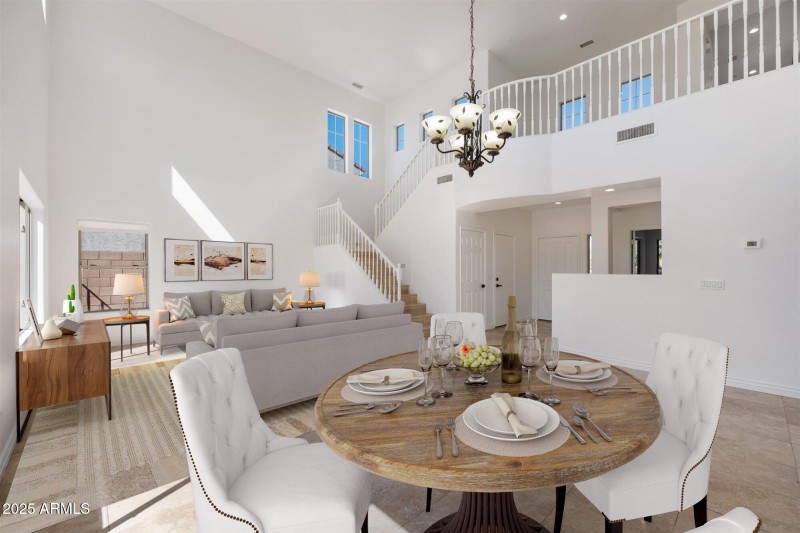 Living and Dining-Virtually Staged