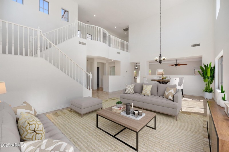 Living and Dining-Virtually Staged