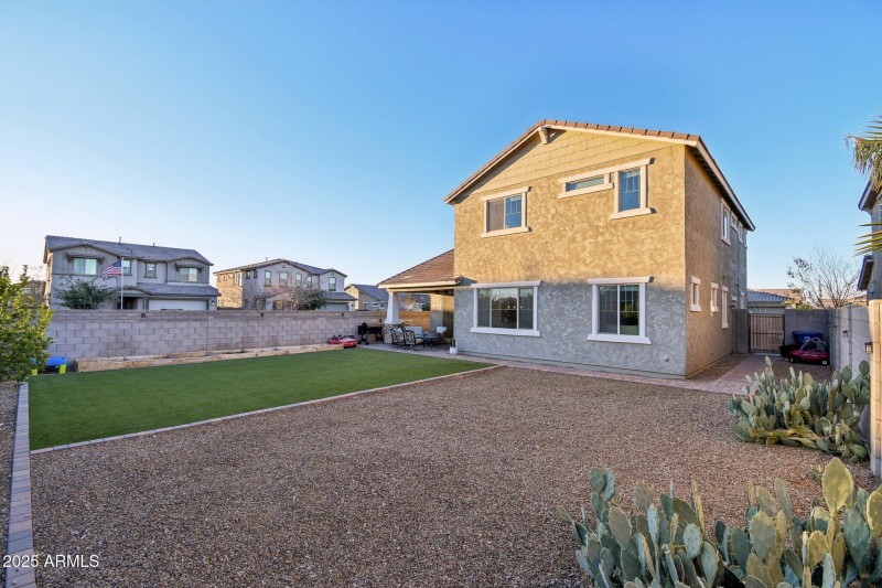 Large backyard