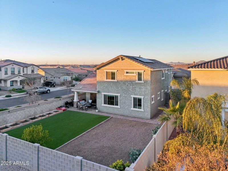 Large backyard