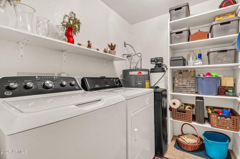 Downstairs Laundry inside and storage