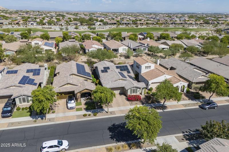 Aerial View of Home near Golf Course