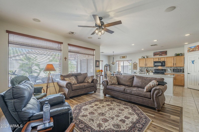 Greatroom kitchen view