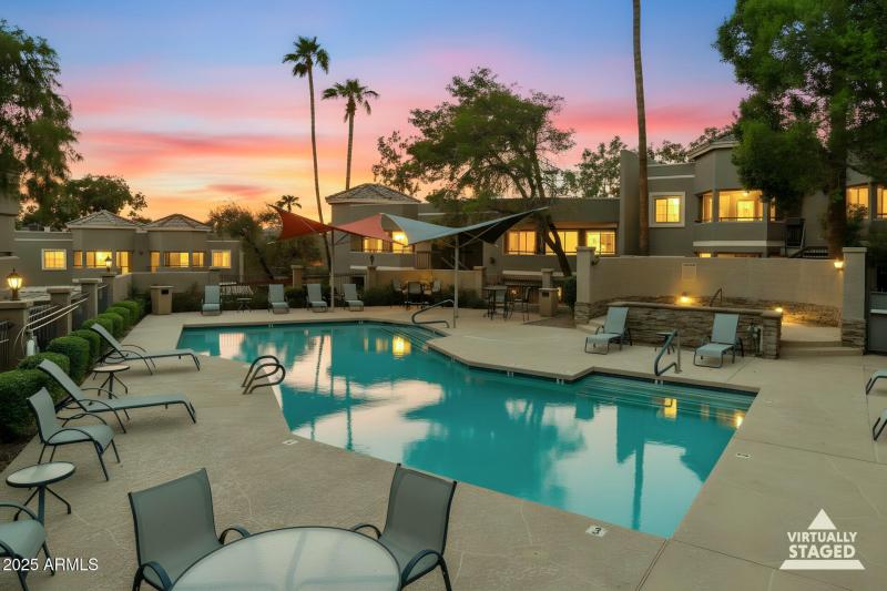 Community Pool Twilight