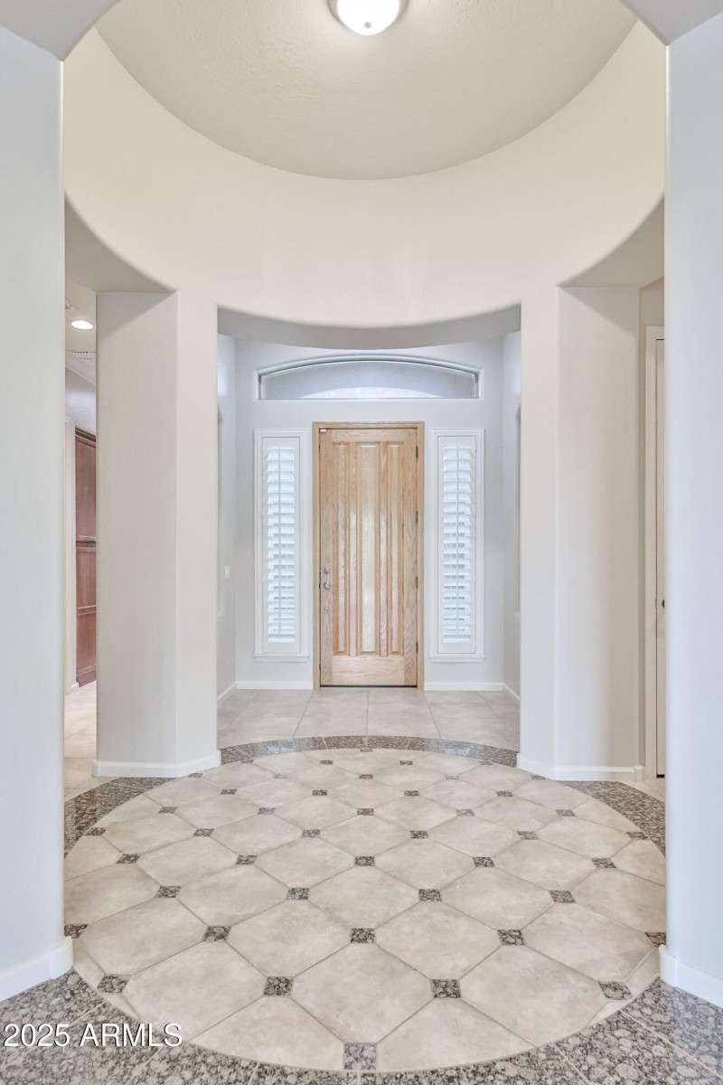 Rounded Front Door Entry