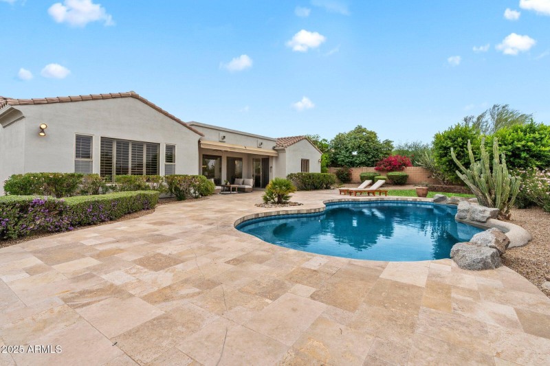 Back of House and Pool View