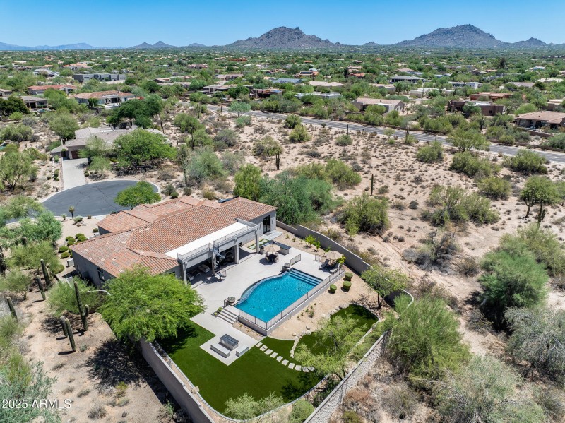 Aerial View of Backyard