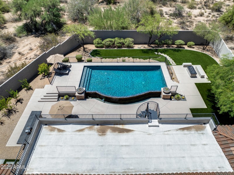 Aerial View of Backyard
