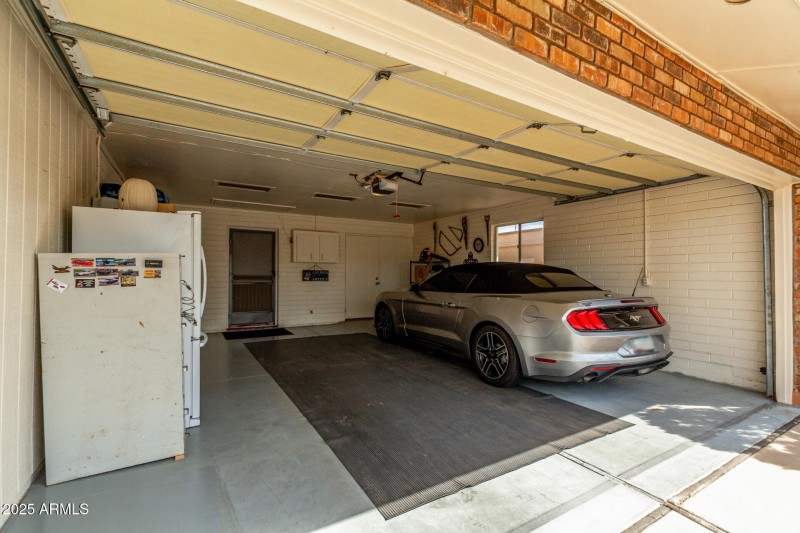 2 Car Garage w/ Work Room