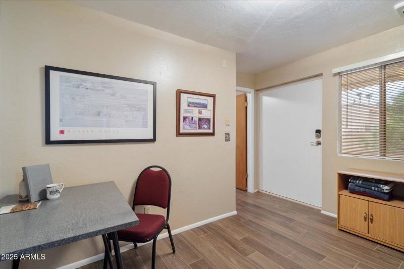 Dinette area of Guest House