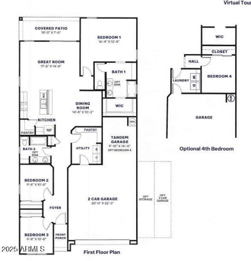Dove with optional 4th Bed MLS