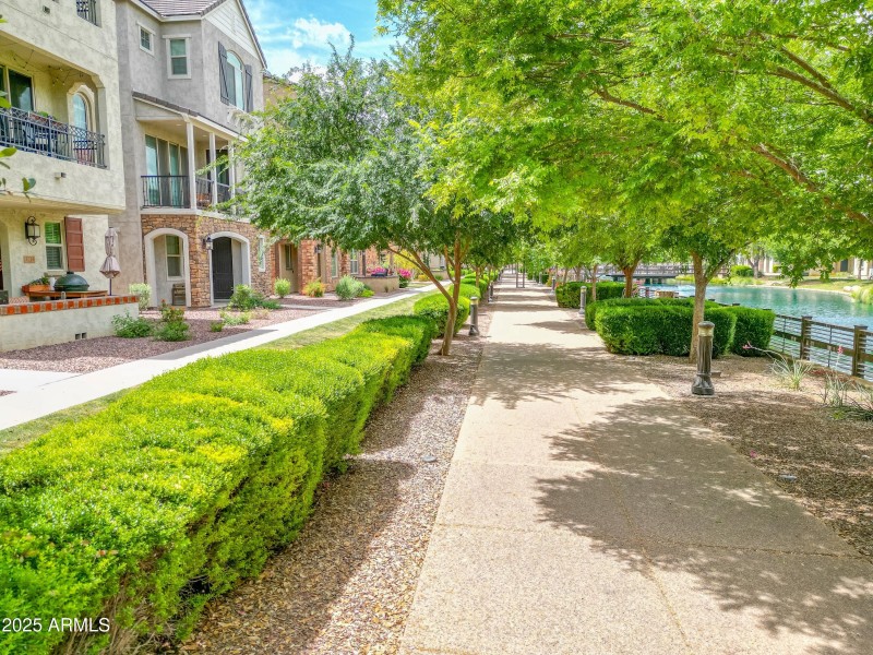 Lakeside walking path