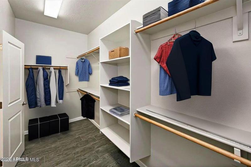 Primary Closet Virtual Staged