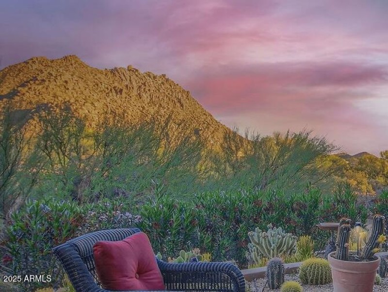 Sunset hour on the patio