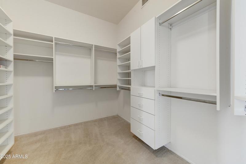 Walk-In Closet with Storage