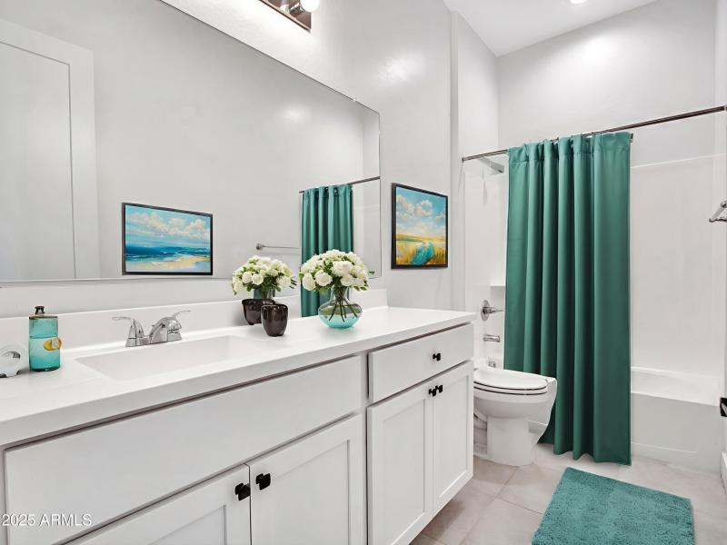Hall Bath Virtually Staged