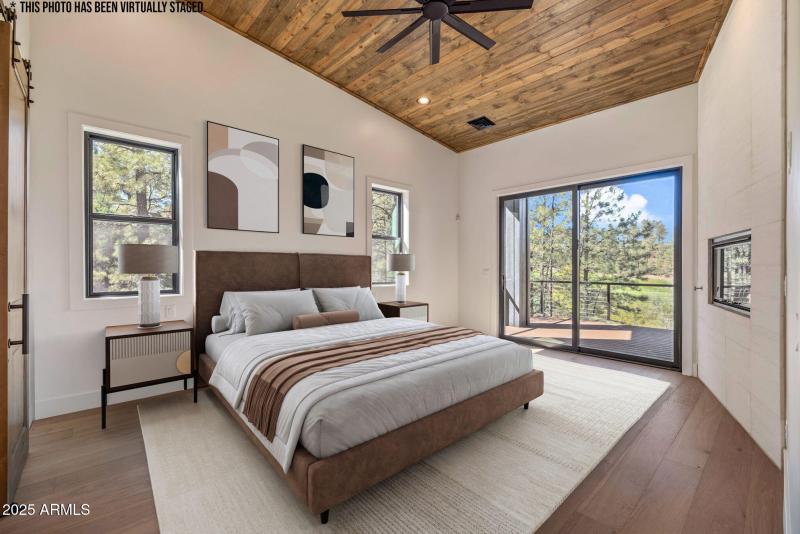 Digitally Staged Master Bedroom