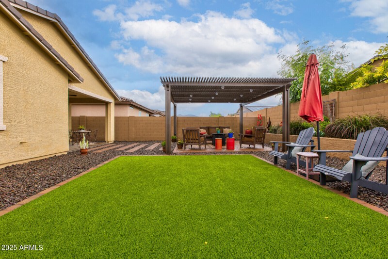 Turf to Pergola