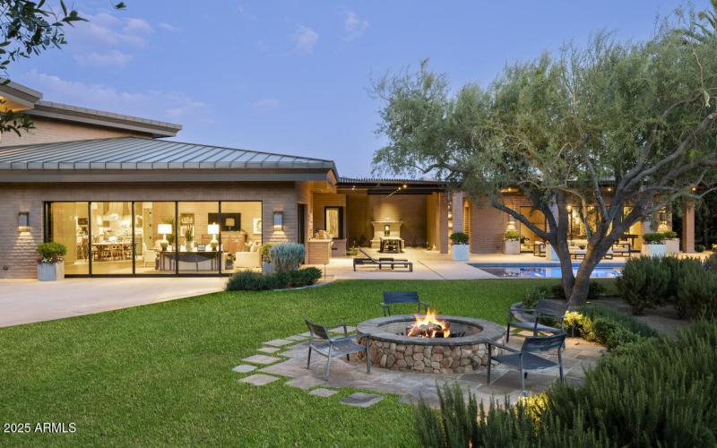 Expansive Yard w/Grass and Fire Pit