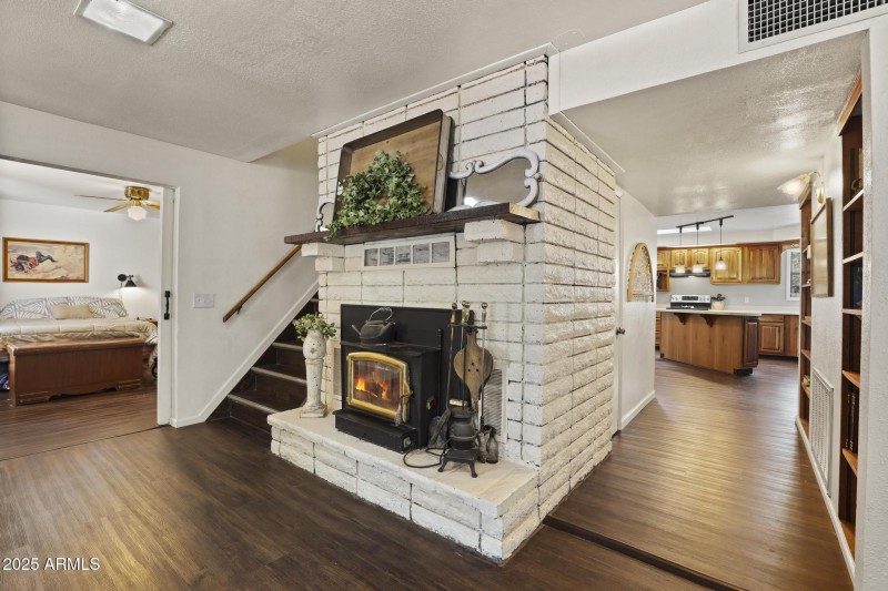 MH- Brick woodstove LR