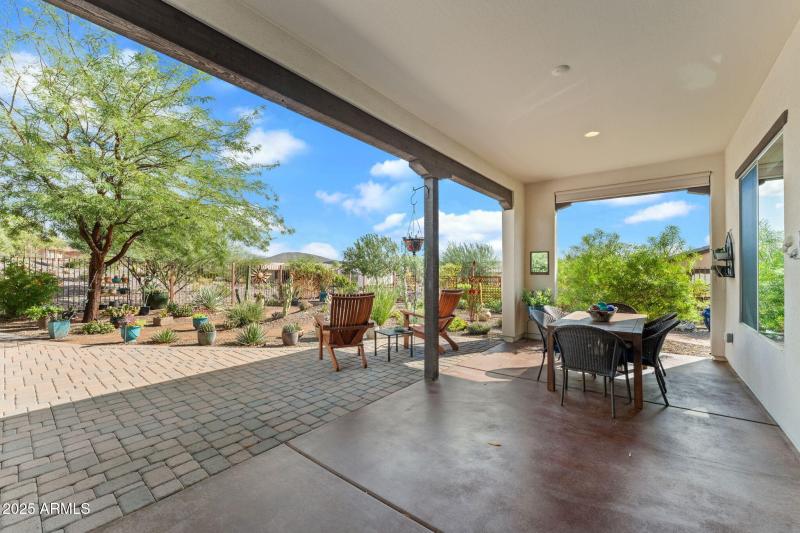 Acid Stained Back Patio