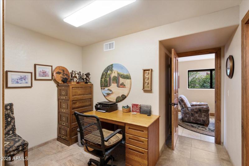 Desk area with Closet
