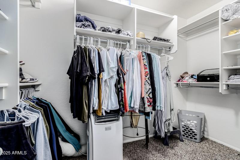 Spacious Primary Closet