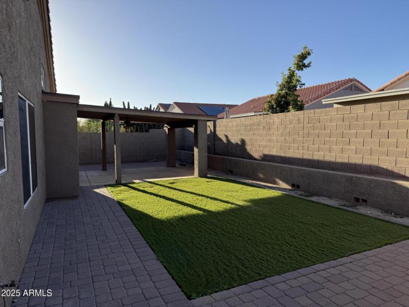 Backyard with Synthetic Turf