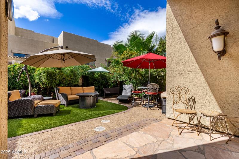 Low-maintenance backyard