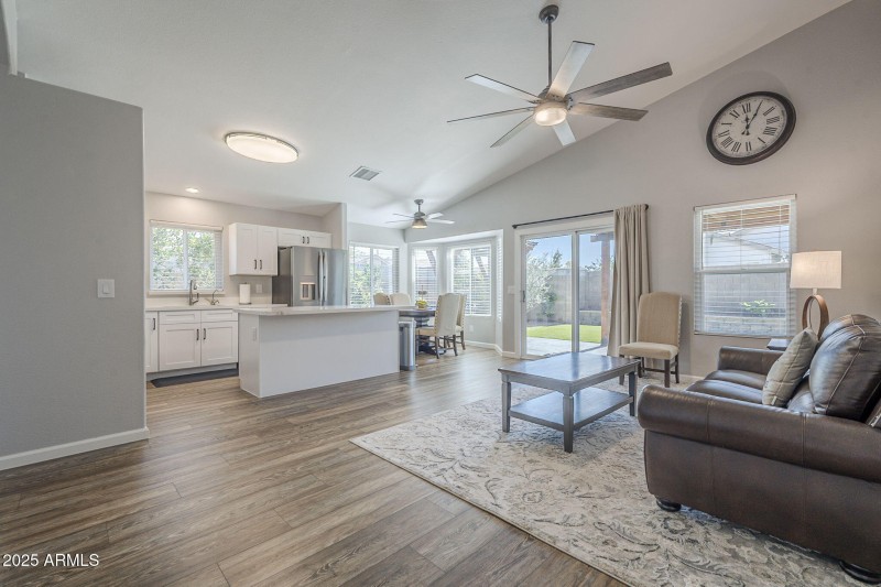 Family Room and Kitchen