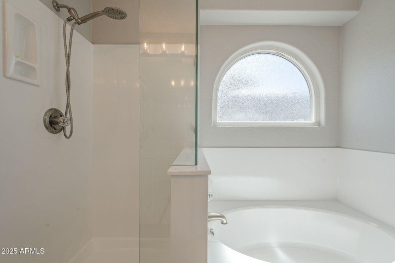 Primary Separate Tub & Shower