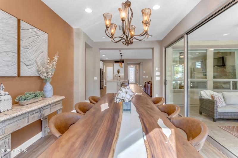 Dining Room Adjoins Outdoor Living Space