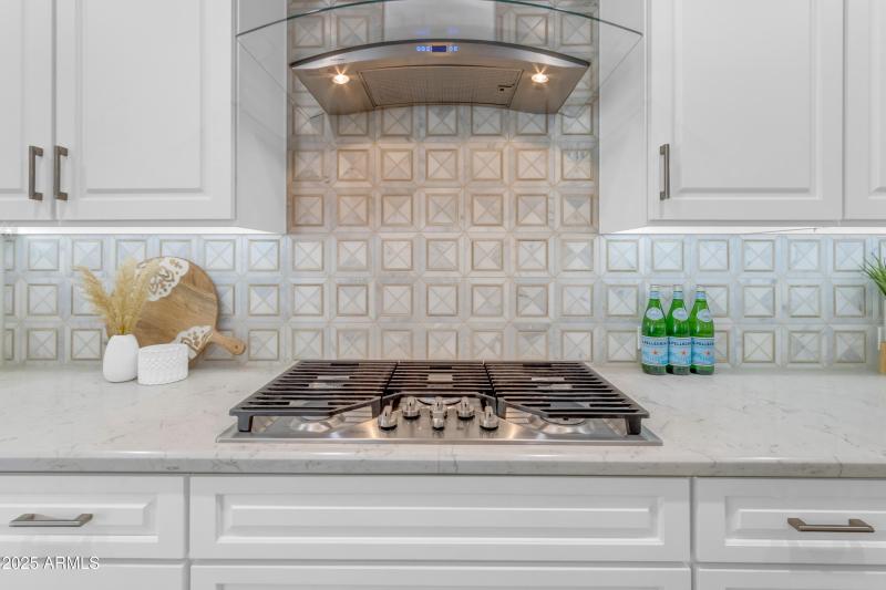 Gas Cooktop with Designer Hood