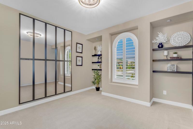 Plantation Shutters and Floating Shelves