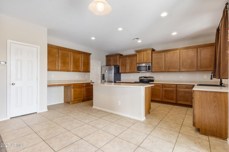 work space at kitchen