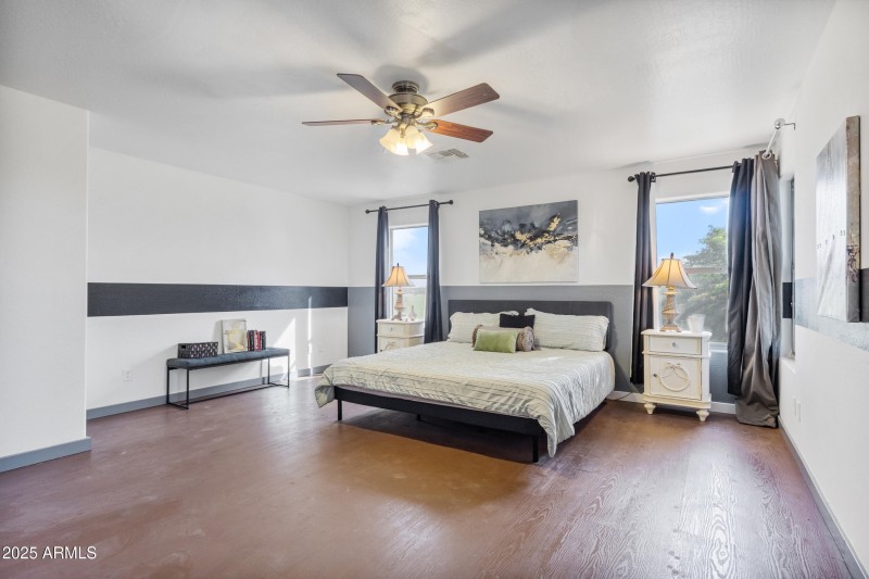 light and bright with mountain views