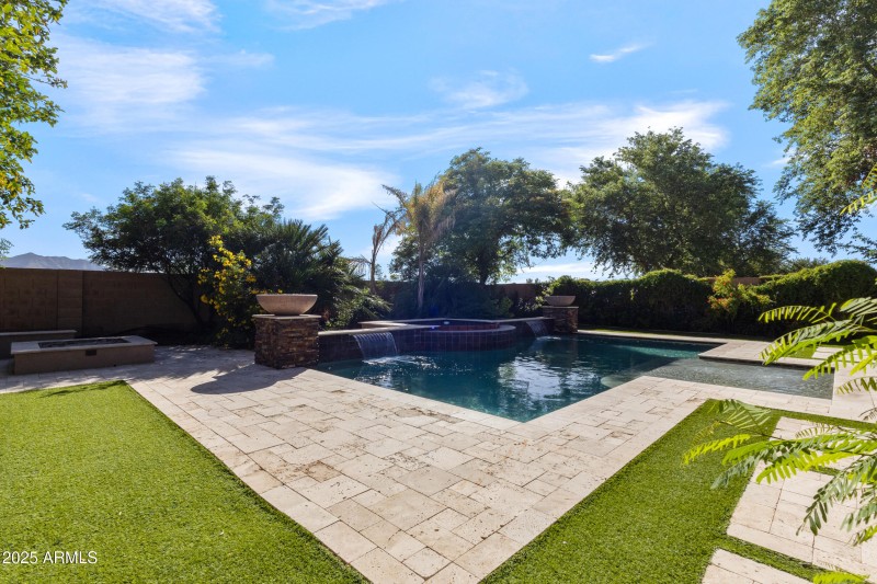 lush landscaping for privacy