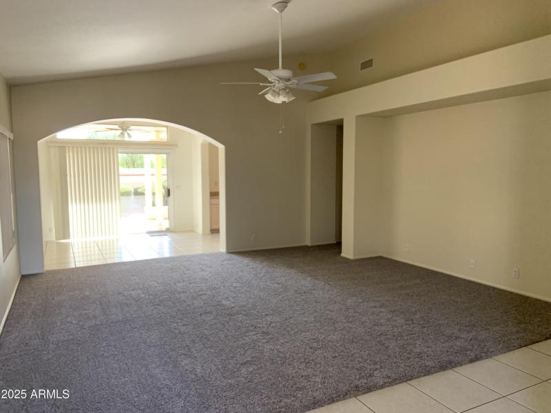 Living room to dining