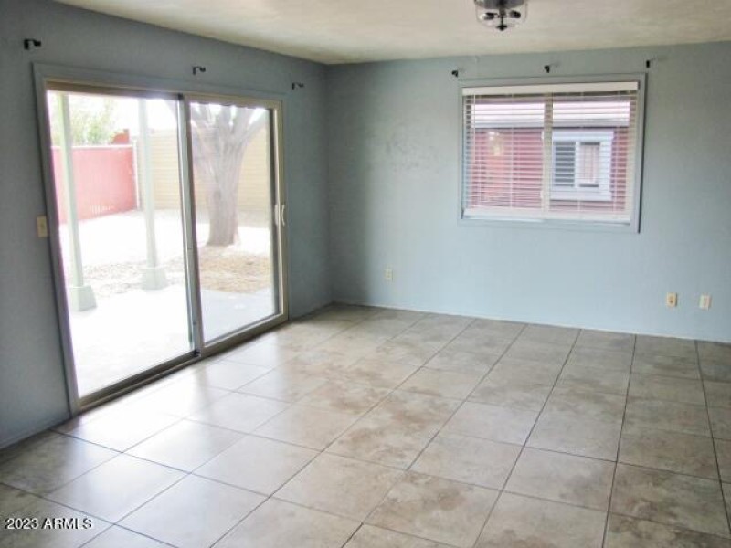 Dining area / glass slider