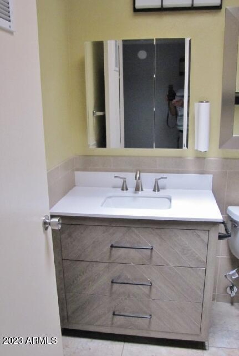 Hall bathrrom vanity